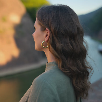 The Echo Hoops Earrings